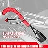 Steering Wheel Lock Seat Belt Lock,Universal Car Locks Fit Most Vehicles,Sturdy Lock for Cars SUV Van Golf Cart Truck Security Products with 2 Keys(Red) #3