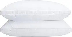 Travesseiro de cama de penas de ganso para dormir (Queen (pacote com 2))