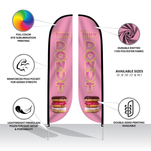 Image of LookOurWay Custom Feather Flag Banner - 5ft