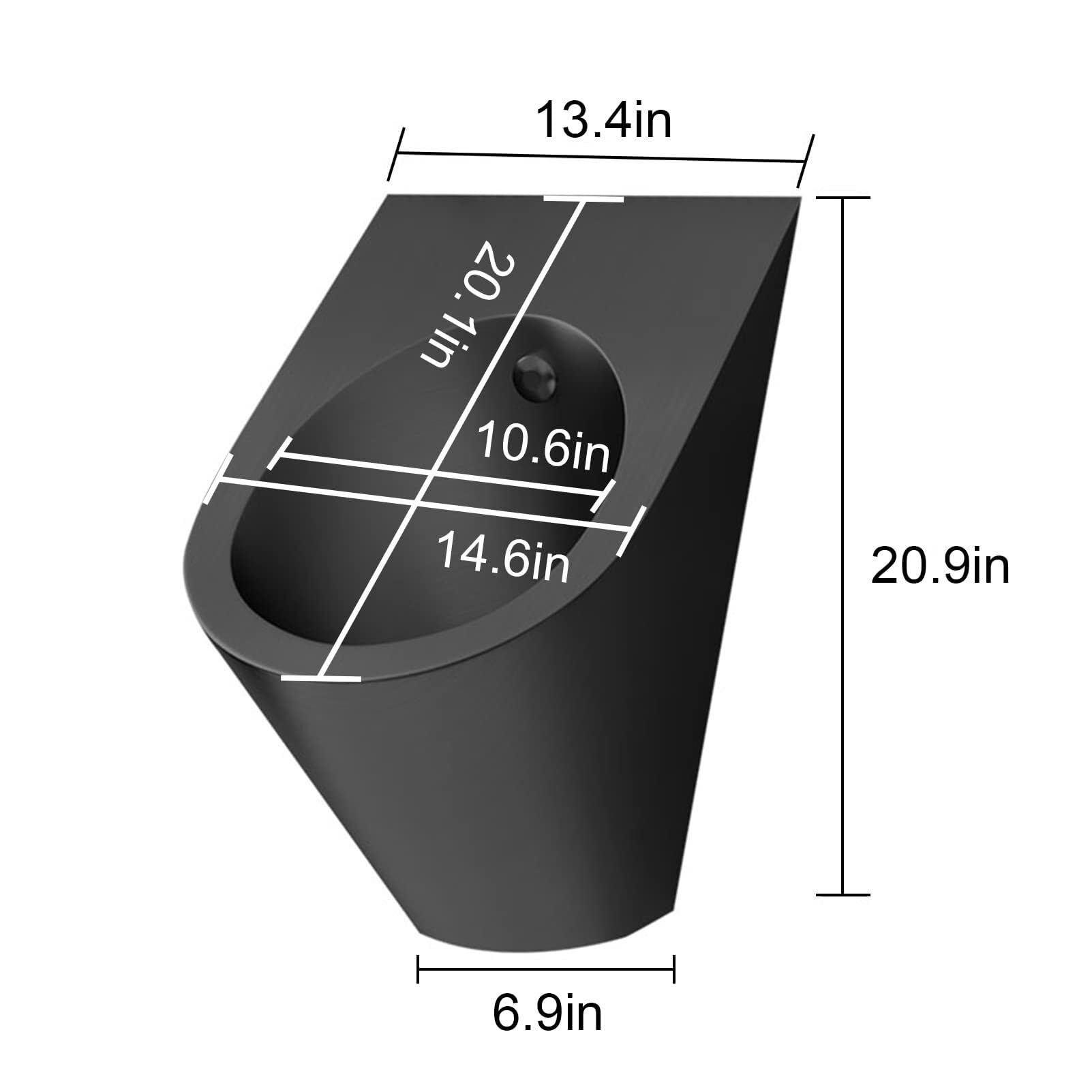 Orinatoi in Acciaio Inossidabile, orinatoi con Scarico Intelligente, orinatoi Verticali in Bagno, orinatoi ad Alta efficienza con valvole di Scarico con sensore intellige,Ground Drainage