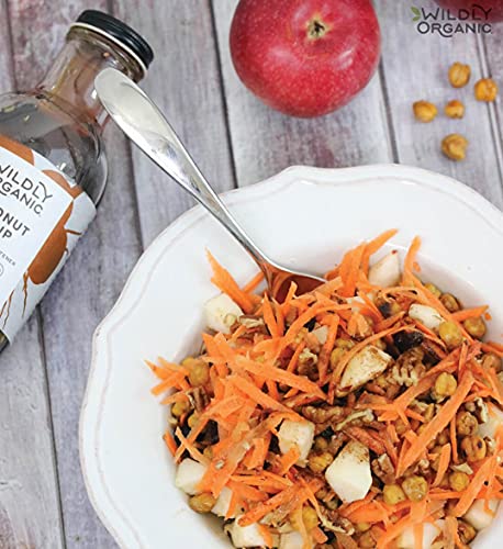 Wildly Organic Coconut Syrup - Coconut Nectar - Natural Sweetener With Buttery Caramel Flavor - Delicious Sugar Free Syrup For Pancakes And Desserts - Organic Vegan Sweetener - (17.5Oz Glass Bottle) #TOP5