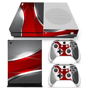 ZOOMHITSKINS X1 S Skin Decal Sticker Red Silver Custom Design + 2 Controller Skins Set