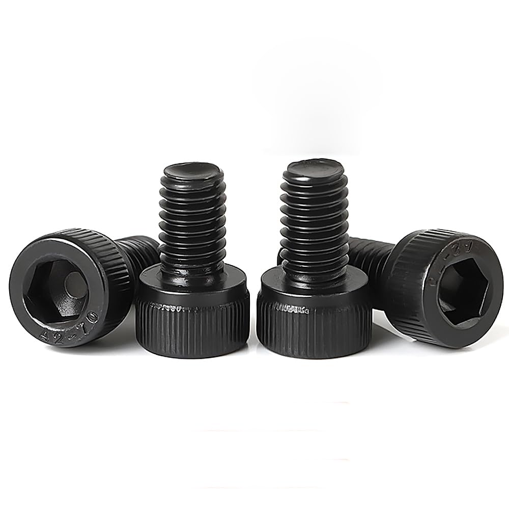 Generic M3-0.5x6mm Socket Head Cap Screws,12.9 Grade Alloy Steel M3 Bolts,Allen Socket Hex Drive, Black Oxide Finish,Machine Thread, Fully Threaded,