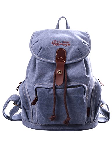 Douguyan Sac à dos Femme les Sacs Sac de Toile Cartable Sac...