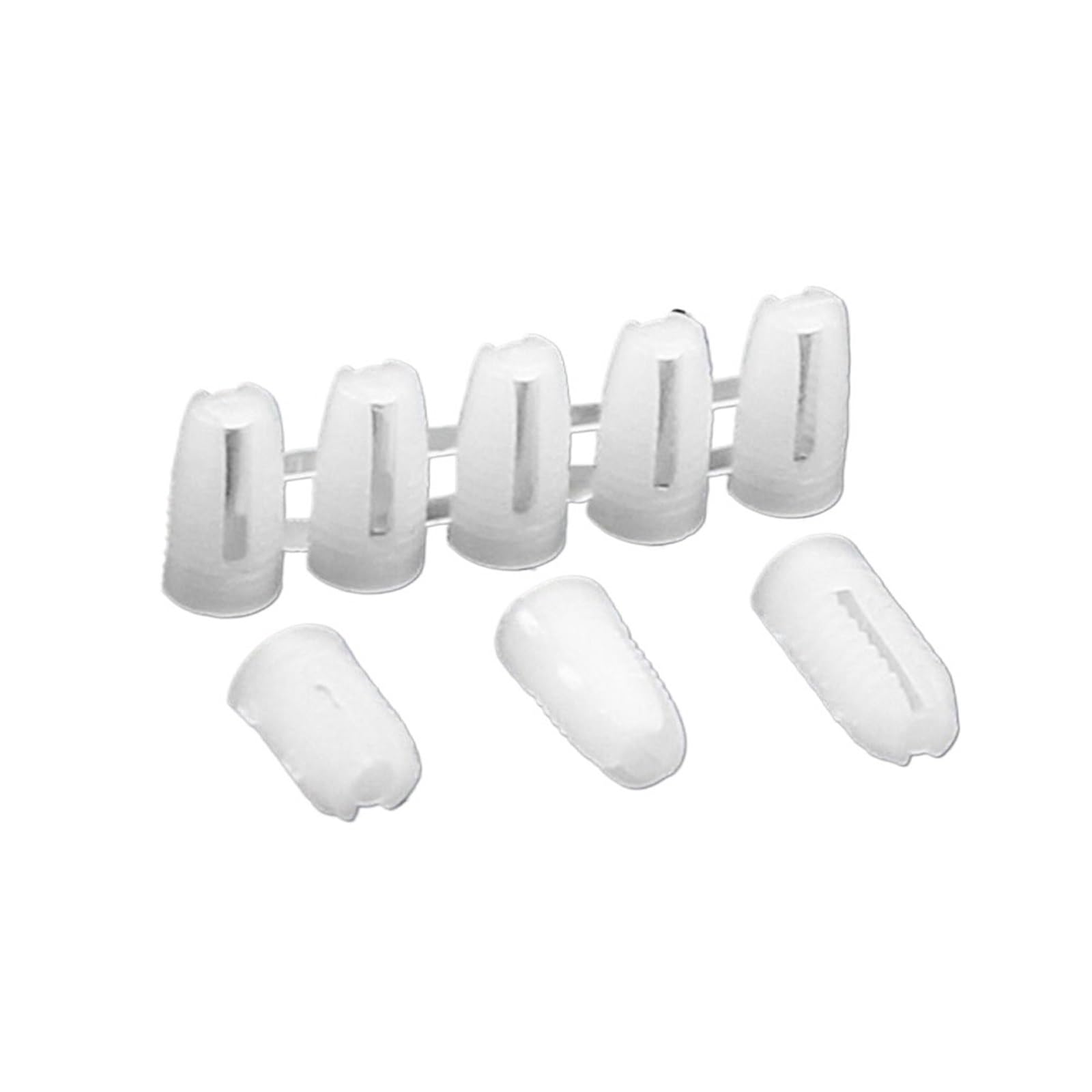 Hinge Expansion Plug 100pcsWhite M4 Ribbed Plastic Expansion Tube Wall Plugs for Furniture Repair(Size1)