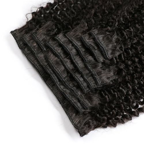 Extensiones de cabello humano con clip de onda profunda y doble trama para mujer 3
