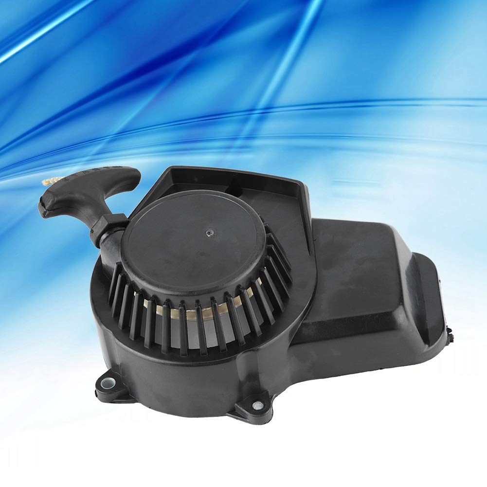 Avviamento a strappo per motociclette | Robusto per moto cross e quad - Avviamento in plastica nera