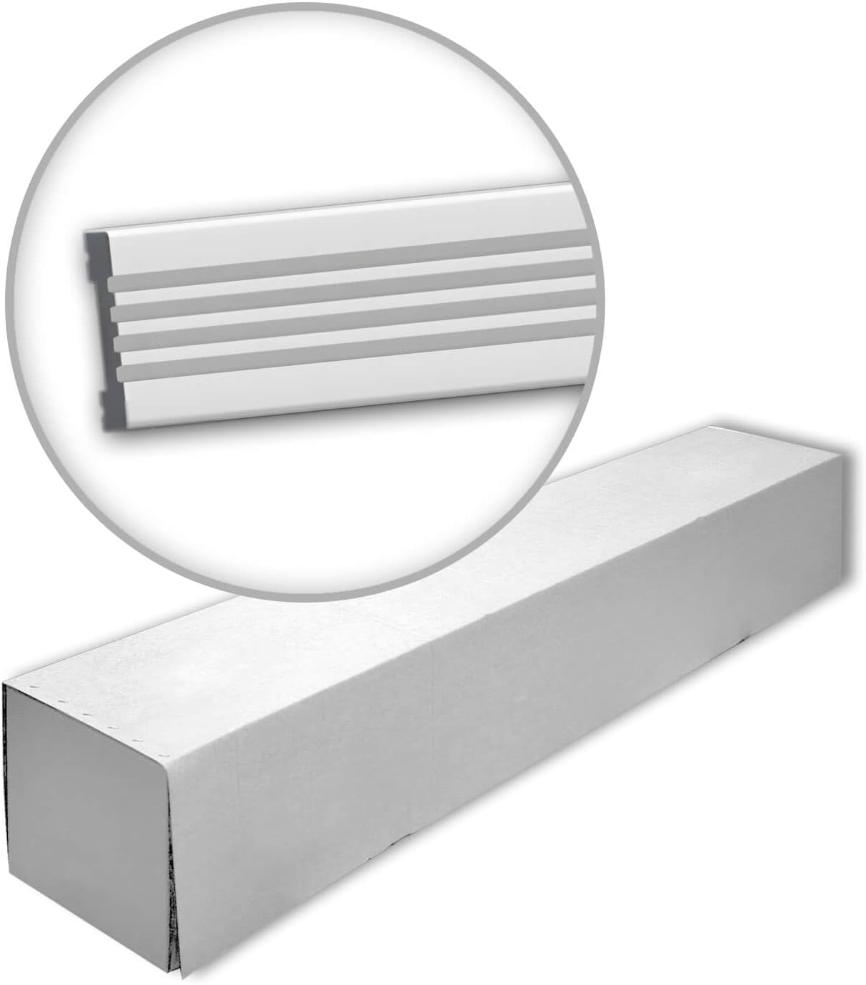 PRO[f]home® - 30 x Panel mouldings 651702-box 60 Meter Profhome Extruded polystyrene (XPS) 200 cm White pre-Primed Lightweight dimensionally Stable Shockproof