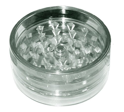 Acrylic 2pc Grinder w/Magnet - Various Colors (Clear)