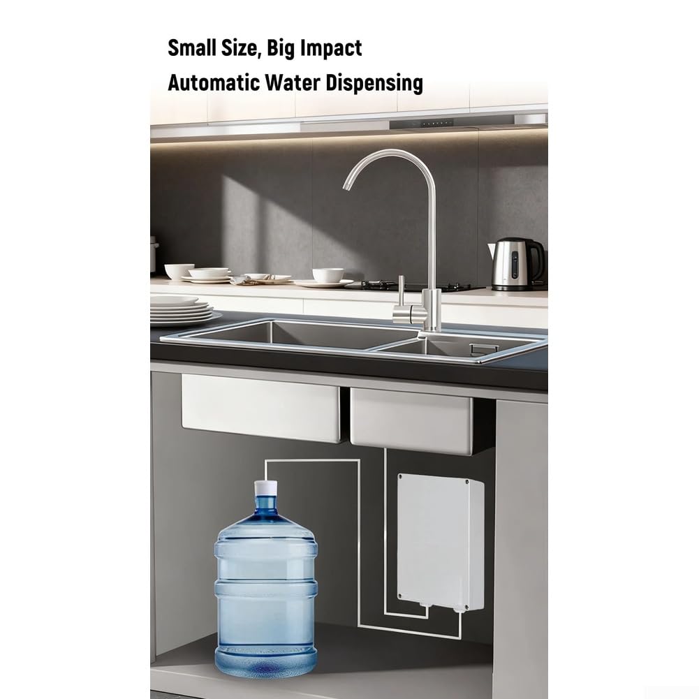 pour Pompe à Eau Électrique 12V 3.5L/min Acier pour Pompe à(3.5L No Faucet)