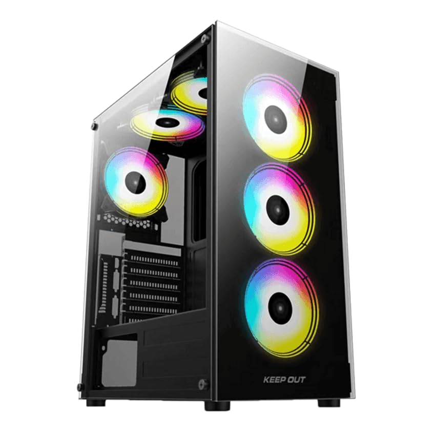 .ES PC'S GAMING - PC Gaming XC-210 (AMD Ryzen 5 8500G 6/12 5.0Ghz, Radeon 740M, RAM 16Gb DDR5, M.2 1TB, Windows 11, WiFi) Ordenador de sobremesa, PC Gamer
