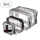 Estas bolsas de viaje con diseño transparente le permiten ver qué está almacenado y dónde está, lo que hace que encontrar y organizar sea rápido y fácil. Para mantener sus cosas organizadas y hacer su habitación limpia y ordenada.