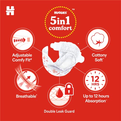 Image of Huggies Complete Comfort Dry Tape Newborn - Small (NB-S) Size Baby Tape Diapers, Combo Pack of 2, 36 count per pack, 72 count & Mamaearth Natural Repellent Mosquito Patches with 12 Hour Protection