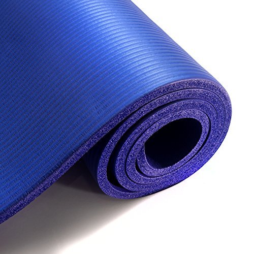 Yoga Mat ExtraThick High Density NBR, Comfort Foam Pilates, Yoga and