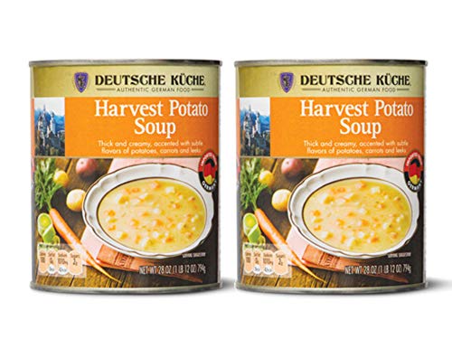 Deutsche Küche Authentic German Food Thick & Creamy Harvest Potato Soup - 2 Cans (28 oz)
