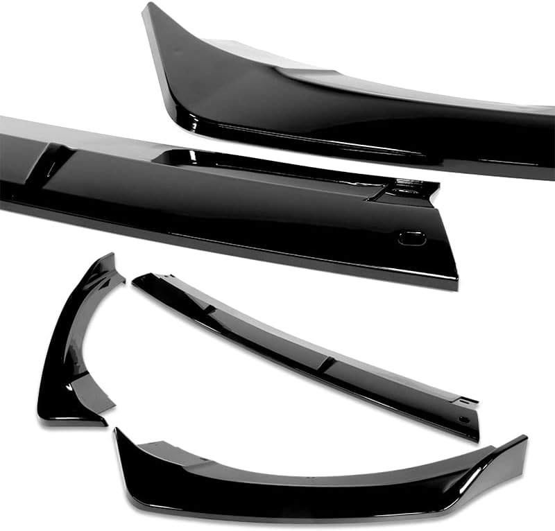 3PCS Front Bumper Lip Kit fit for compatible with 2021-2024 Kia Optima K5, STP-Style Splitter Trim Protection Spoiler, Air-Dam-Chin-Diffuser (Painted Black)