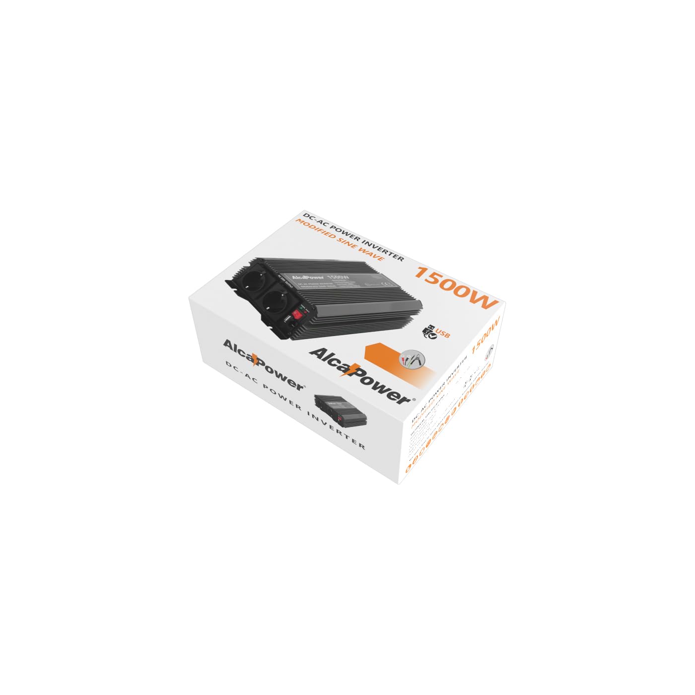 ALCAPOWER 1087/5000 Rezultatele traducerii Inverter di Tensione by President 1500W 12V-230V, sinusoide modificata, Porta USB