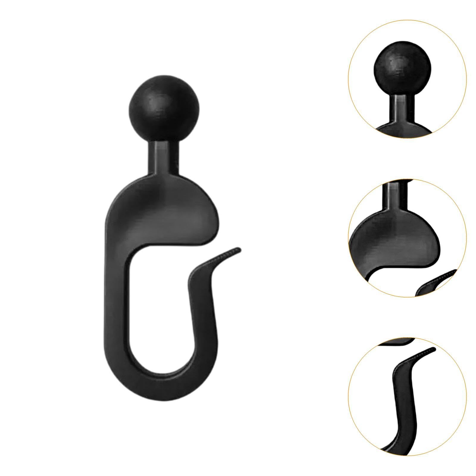 Baoblaze Ganci da 56 Pezzi per Tende da Gazebo, Accessori per Esterni Nero