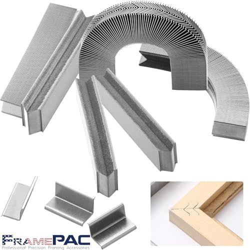 Image of V Nails for Hardwood Picture Frames - 15mm (9 /16 Inch) - [400 V-Nail Pack, Loose] - Ultra Strong Vnail Wedges for Picture Framing - Joining Picture Frame Corners