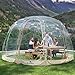 Alvantor 15' x 15' Pop Up Bubble Tent - Weatherproof Screen House for Patios - Cold Protection Camping Tent - Beige