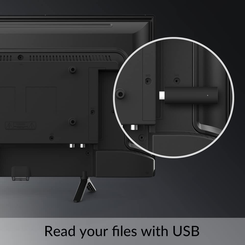 Strong HD TV 24 Inch SRT24HE4023 | portatile con alimentazione 12V, cavo incluso. 2 HDMI ports (1 ARC) + USB + Mini-AV + Antenna/Sat input.