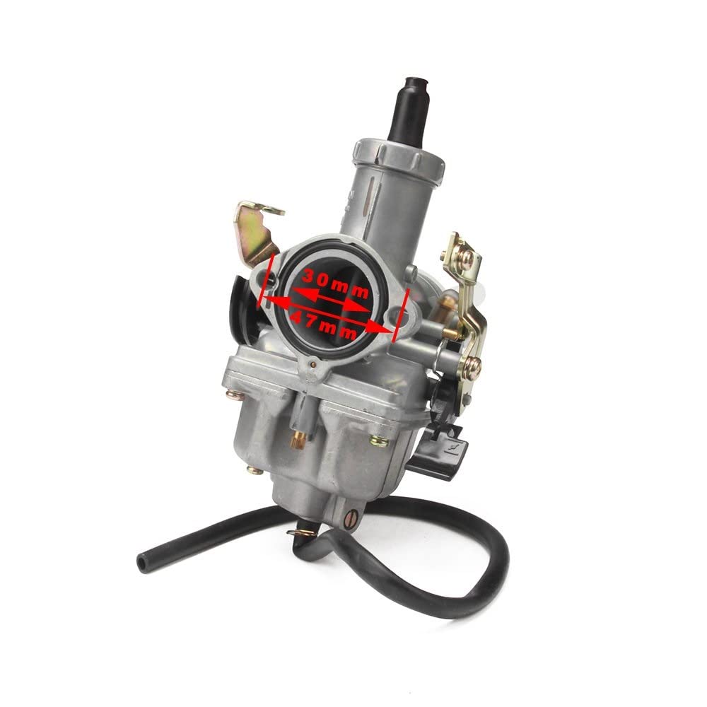 Cable Choke para Keihin para IRBIS para TTR 250 con Cable Acelerador Doble Longitud 131cm PZ30 30mm Bomba Aceleración Carburador para Carreras 200cc 250cc Conector E-Choke