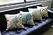 Luxbon Conjunto de 4 Funda Cojin Almohada Animal Mar Verde Lino Duradero...