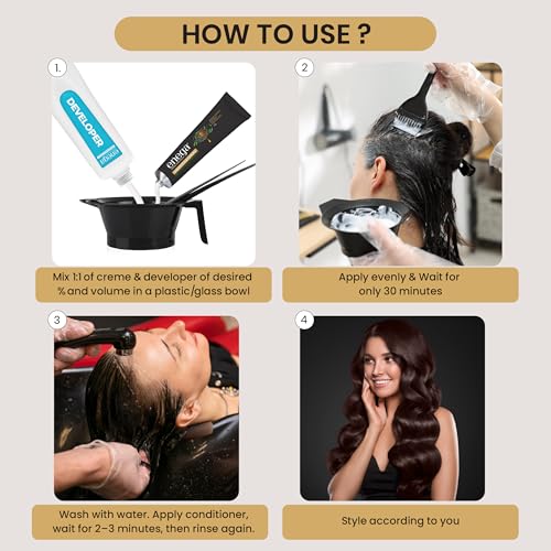 Tinte Profesional para Cabello 60 g Cobertura 100% Canas miniatura 3