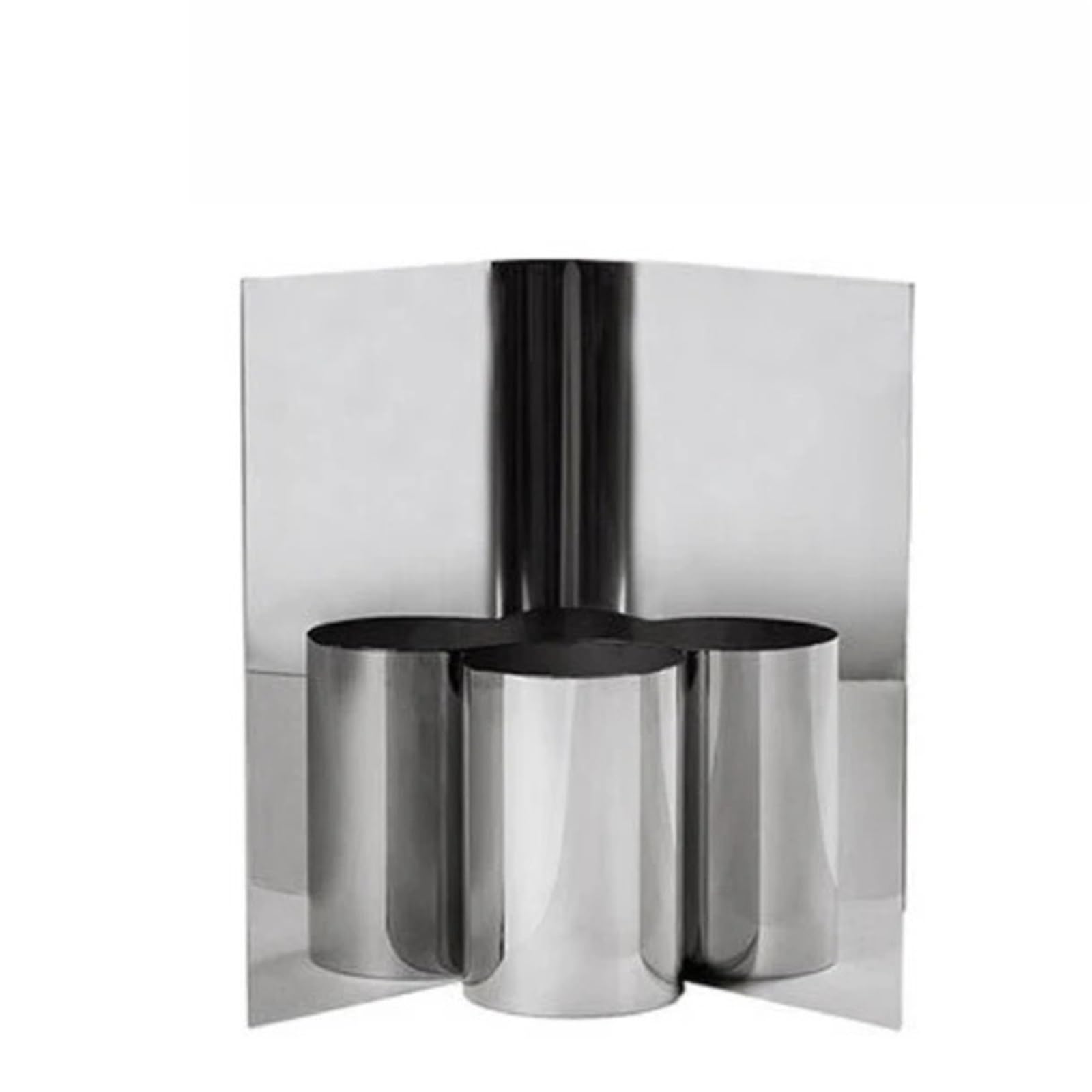 Mirror Vase Stainless Steel Creative Flower Minimalist Modern Desktop Vases Interior Entrance Hall Dining Table Decoration for Wedding Table Centrepiece