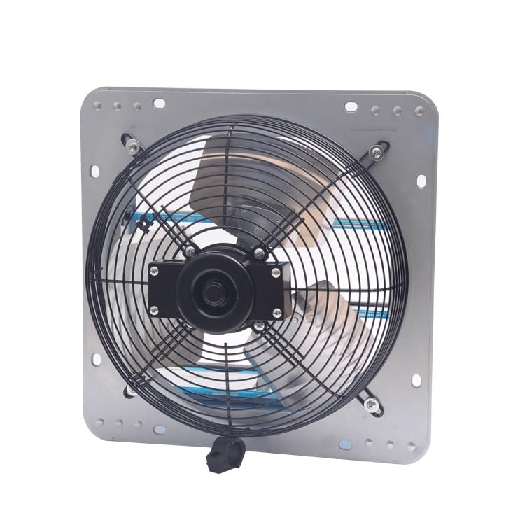 Wentylator wyciągowy 300 mm z regulatorem prędkości obrotowej 1300 m³/h, aluminiowy wentylator okienny z sitkiem oczkowym, wentylator ścienny z wtyczką UE do piwnicy, garażu, kuchni