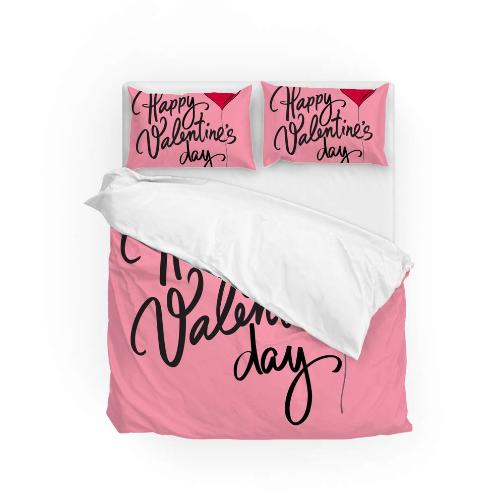 Housse de couette rouge 1 personne avec taie CHEHONG en polyester durable
