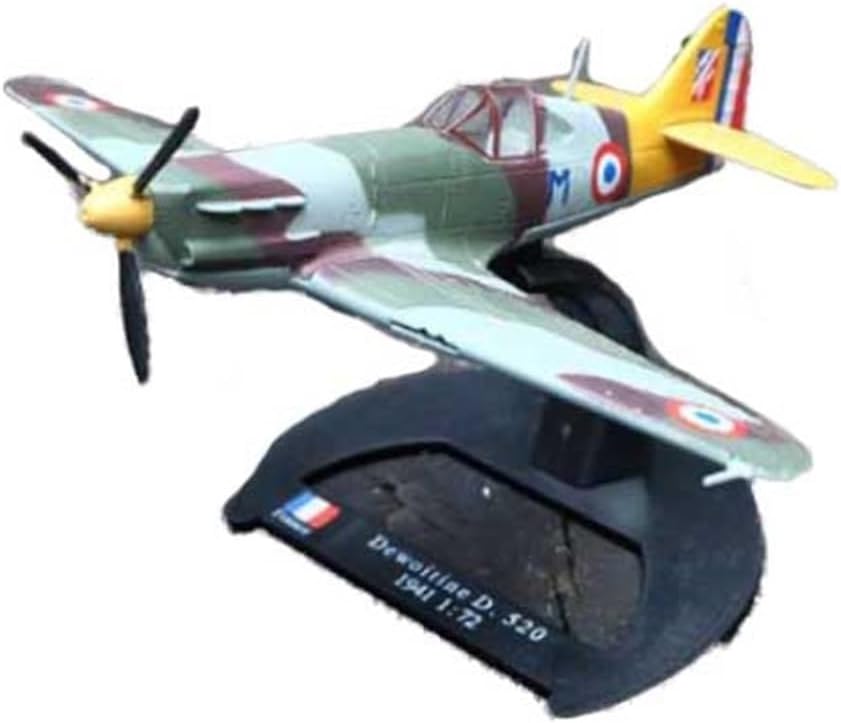 Die Cast 1 72 Scale for D.520 WWII Aircraft Model Alloy Finished French Fighter Military Gift Toy Display Hobby Playgame Kit