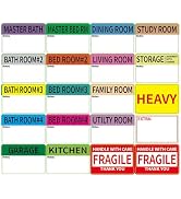 Amazon.com : 300 Pieces 3x2 inch Moving Labels, Twenty Designs Moving ...