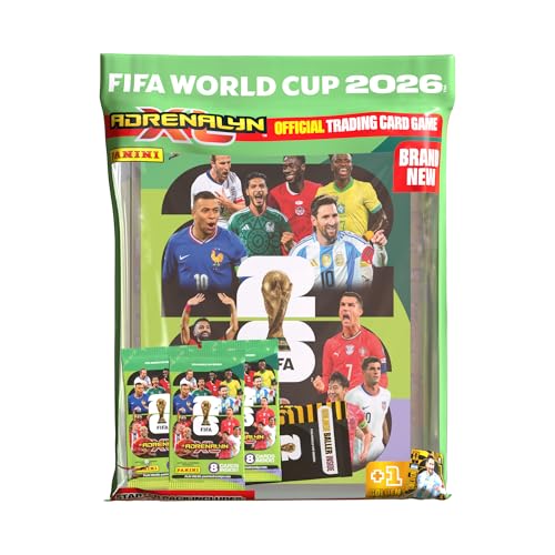 Panini Coupe du Monde DE LA FIFA 2026 Trading Cards Game Pack de démarrage (1 classeur + 1 Terrain...