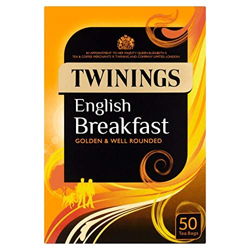 Twinings English Breakfast Envelope Tea (50 Individually Wrapped Tea Bags)