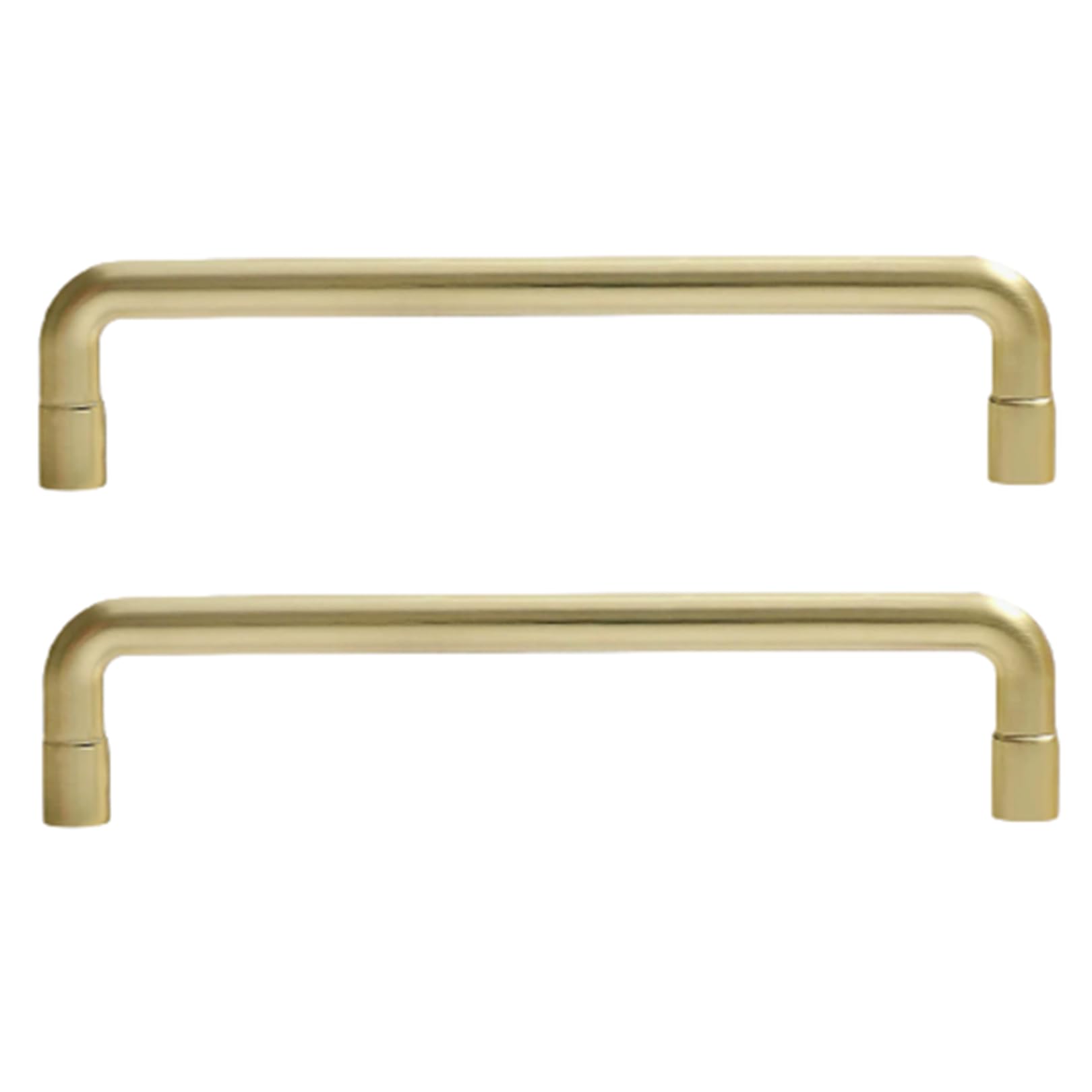 zcru004 Furniture Handle Zinc Alloy DrawerHandles Cupboard Handles Kitchen Cabinet Handle Finger Edge Pull 2 Pieces (Copper,Hole Distance 128mm)