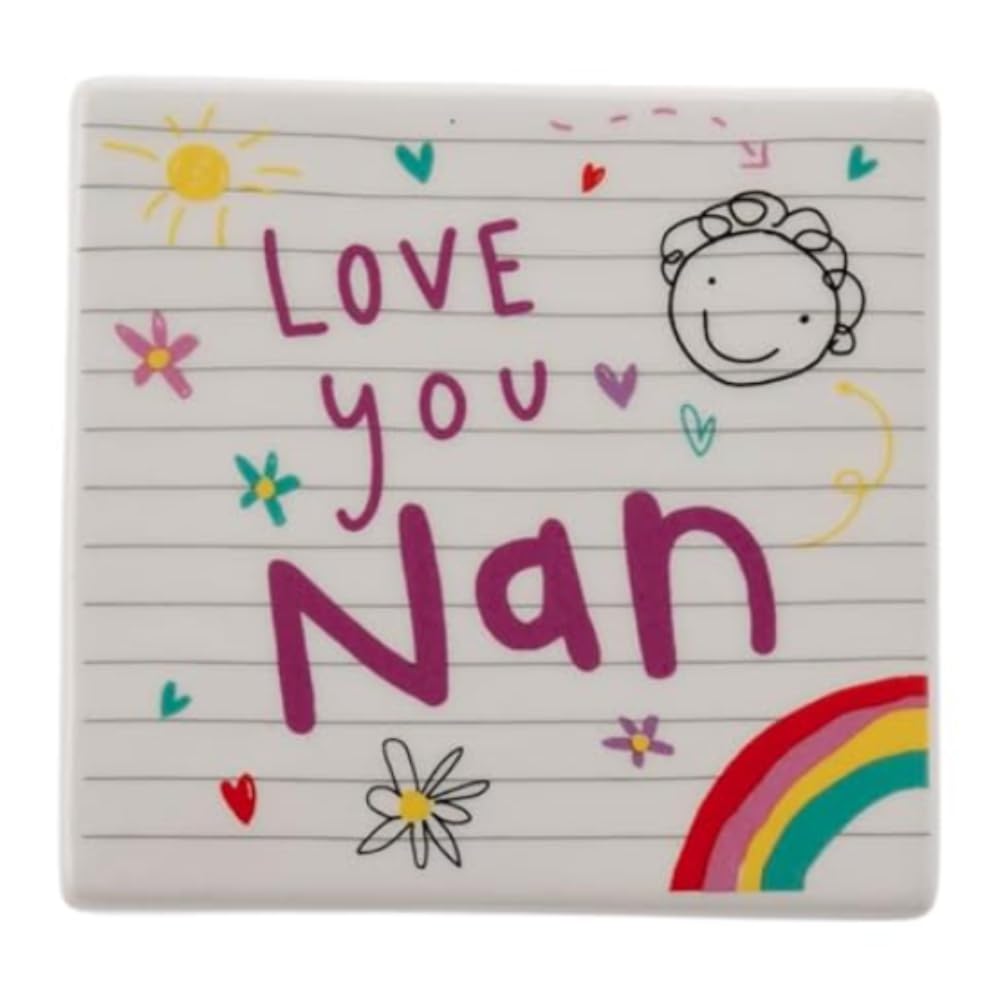 Boofle Multicolour If Nan's Were Flowers Blooms Love Coaster Gift Idea