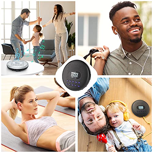 Arafuna CD5189B Portable Cd Player With Dual Stereo Speakers, Rechargeable Cd Player For Car thumb #5