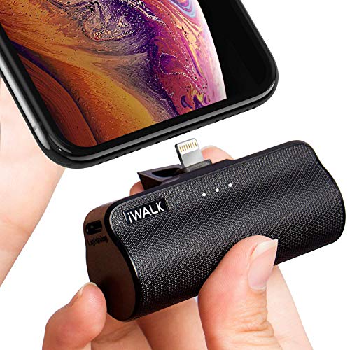 Iwalk Portable Battery Charger With Built In Cable, 3300Mah Ultra Compact Mini Power Bank Compatible With Iphone 11 Pro Xs Xr X 8 Plus 7 6 Pus,Black (No Lighting Cables) #TOP10