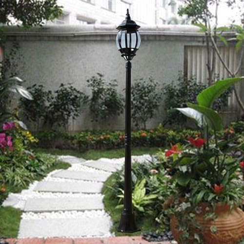 Farol de columna impermeable E27 para evitar el óxido en patios y jardines 4