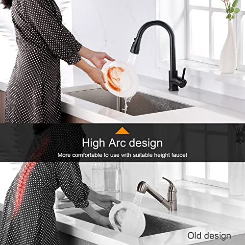 Oil Rubbed Bronze Kitchen Faucet With Pull Down Sprayer, Kitchen Sink Faucet Vfauosit Commercial Stainless Steel Laundry Single Handle Bronze Faucet For Kitchen Sink, Grifo Para Fregaderos De Cocina #TOP5