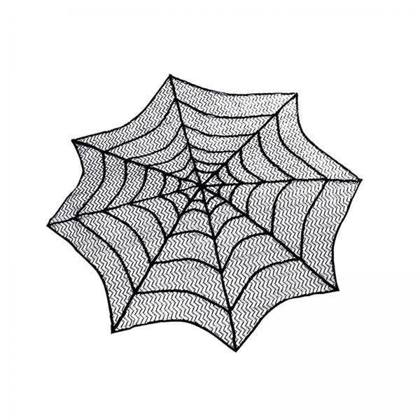2xHalloween Table Cloth Round Lace Decoration for Holiday Party Cafe 75cm Web|Home & Garden | Greeting Cards & Party Supply | Party Supplies | Party Decorations|1 Table Cloth (2 Pack)-image-44