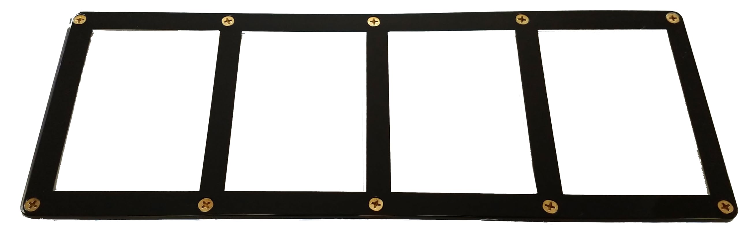 docsmagic.de 4-Card Black Frame Screw Down Display Case Holder