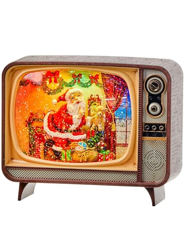 Televisor LED decorativo con globo de agua navideño de Regency International de alta calidad 2