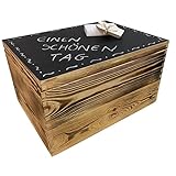 UNIVERSELLE ANWENDUNG-Holzkiste klein mit Deckel ist eine großartige Idee für die kreative Aufbewahrung verschiedener Gegenstände. Mit dem schwarzen Deckel können Sie sie schön dekorieren und halten alles in Ordnung, es passt in jeden Raum Ihres Hauses, es liegt an Ihnen, wie Sie es verwenden!