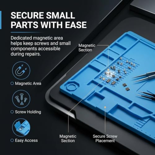 Image of 60W Adjustable Temperature Soldering Iron Kit (Soldering Mat)