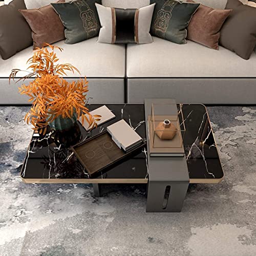 Image of FOKRIM Marble Wallpaper 45x300cm (14 SQFT) Sticker Wallpaper, Peel and Stick, Removable, Self-Adhesive, Waterproof, Decorative Wallpaper for Home, Kitchen, Bedroom, Office (Gold Black, 45X300)