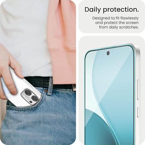 Image of ArmourPro Edge to Edge Tempered Glass for Oppo F33 with Silver Camera Ring Guard, 9H Screen Protector, Anti-Scratch, Anti-Fingerprint, Bubble-Free Installation Kit