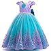 PURFEEL Girls Mermaid Princess Dress Kids Mermaid Costume Dress up for Ariel