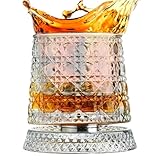 Copas antiguas, taza transparente de rotación de 360 grados, copa de vino tinto, para marido, hombres, papá, padre, Navidad, cumpleaños, vacaciones